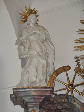 알렉산드리아의 성녀 가타리나_photo by Andreas Praefcke_in the Pilgrimage Church of the Birth of Maria in Betenbrunn_Germany.jpg